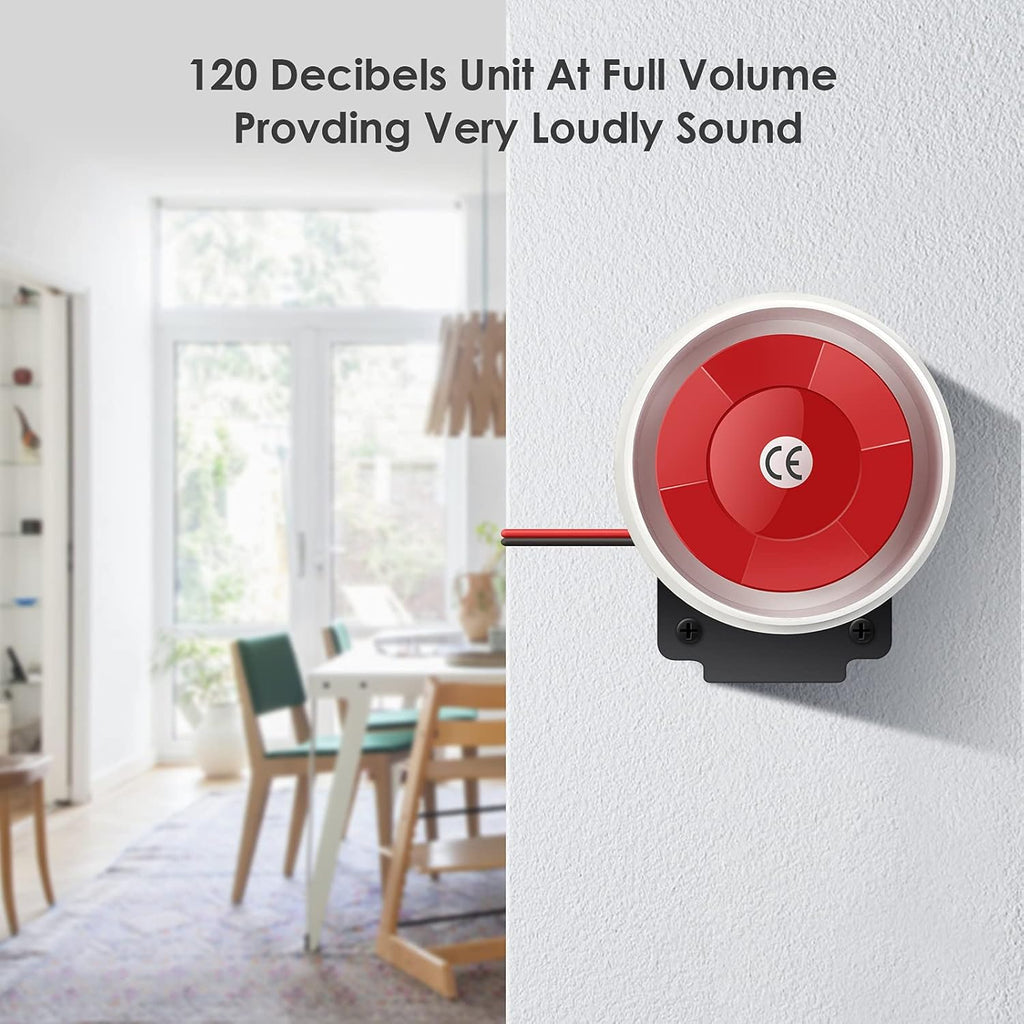 4G/3G GSM Wireless Burglar Alarm 10 Piece Kit with LED Screen Y36111