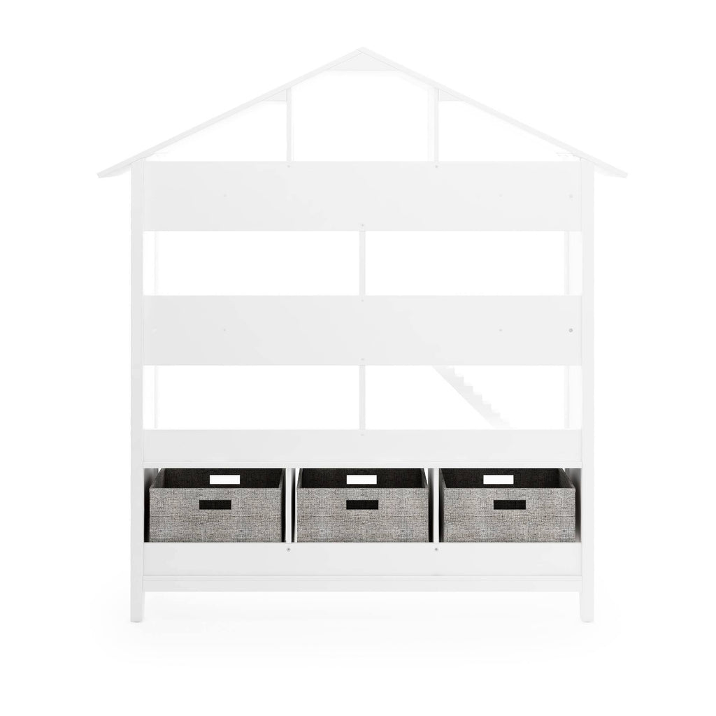Kids Dollhouse Bookcase White L362513