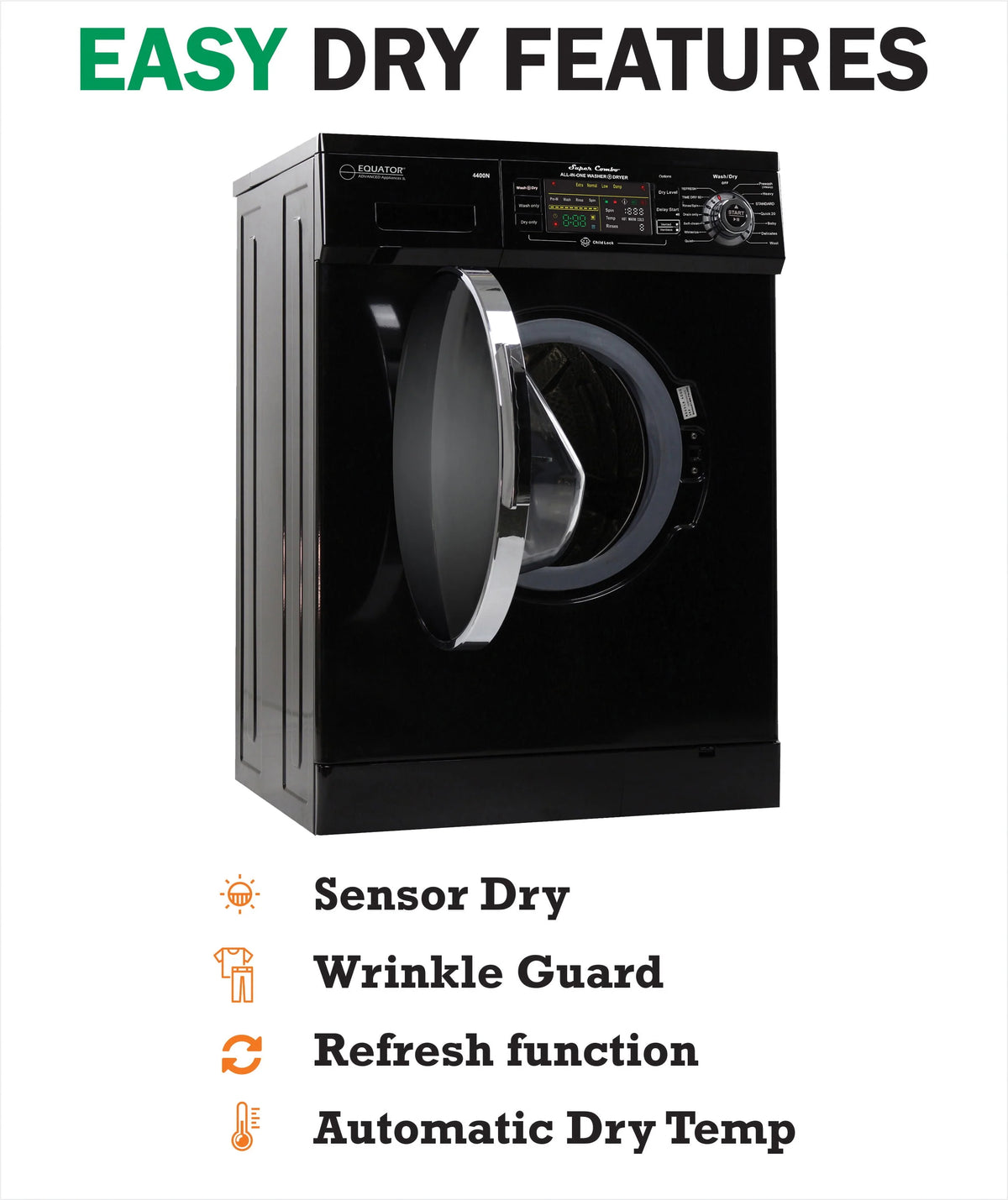 13 lbs Compact Combination Washer/Dryer 110 Volts White S360