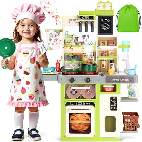 Green Kids Kitchen Playset with Sound and Light F325