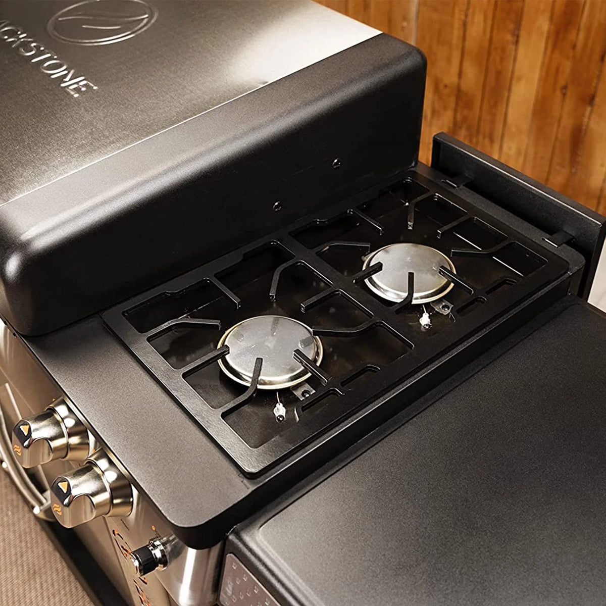 28 Inch 3 Burner Propane Griddle Cooking Station with Cabinets M42940