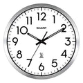 Silver Brushed Finish 12" Wall Clock A696576