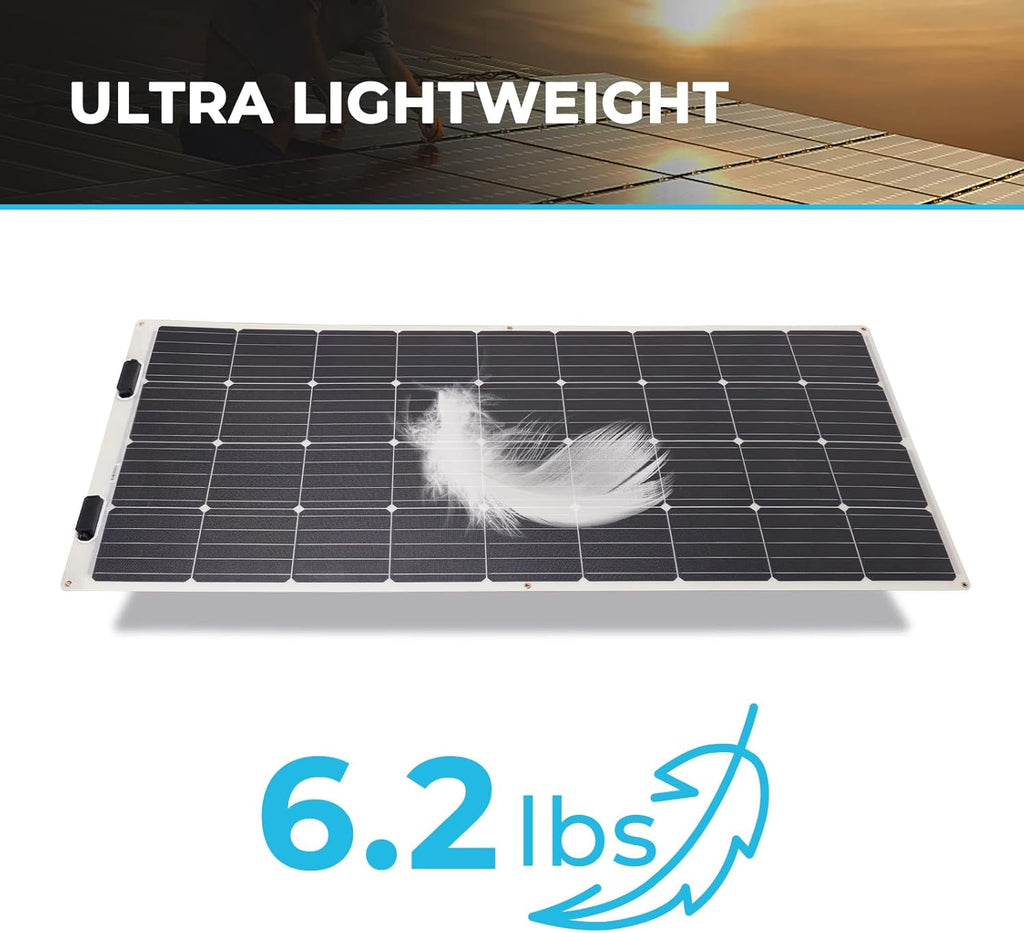 100W 12V Flexible Monocrystalline Solar Panel Kit L566794