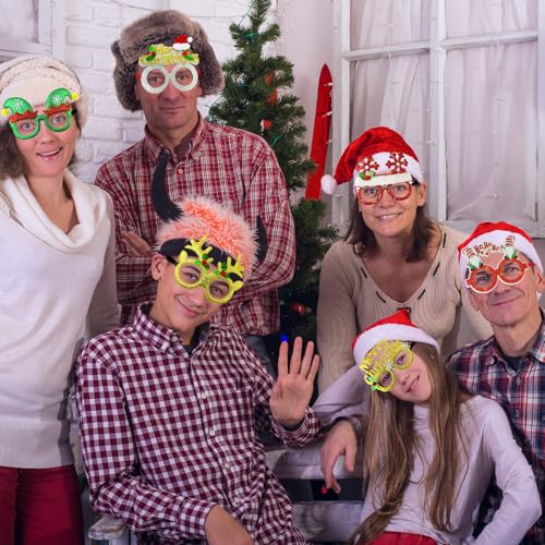 12 Pcs Christmas Glasses Party Favors N66223