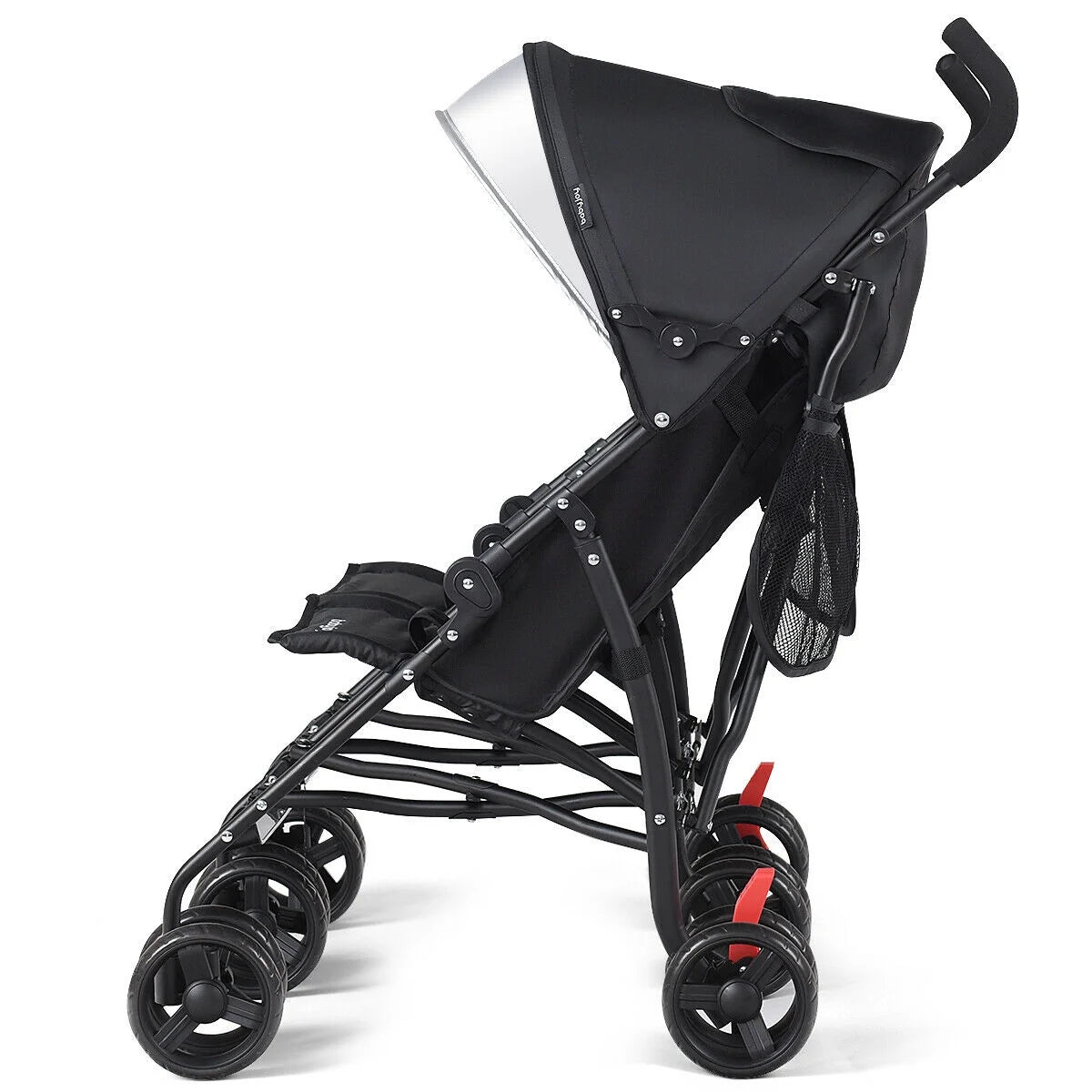 Foldable Twin Double Stroller Black Z2287
