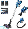 Cordless Stick Vacuum with 2 Batteries, Blue V1976