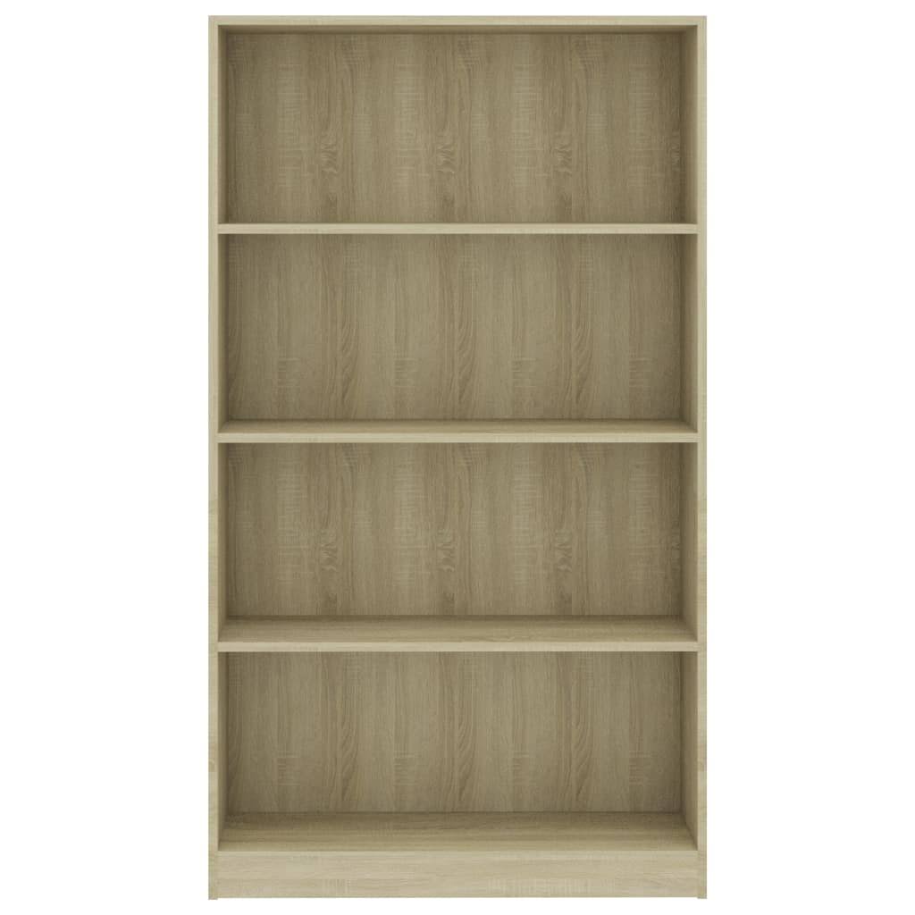 4-Tier Sonoma Oak Chipboard Book Cabinet H232