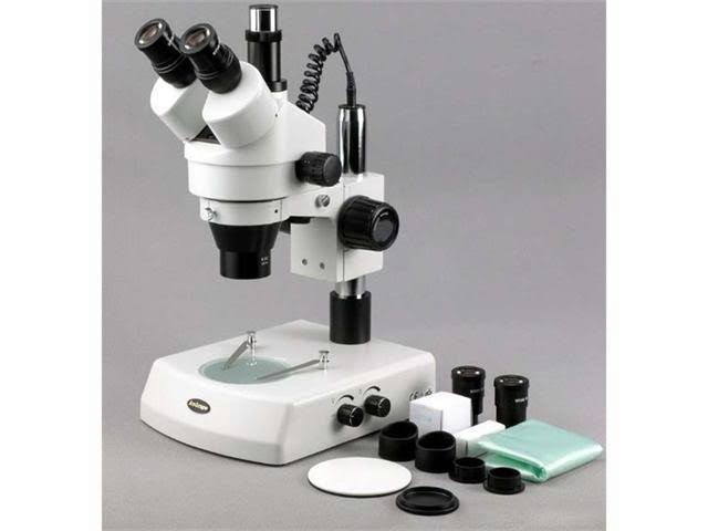 3.5X-90X Stereo Zoom Microscope with Dual Halogen Lights and 3MP Camera O920702