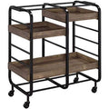 Black Serving Cart X6575