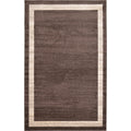 Brown Ivory 5' 3 x 8' Rectangle Rug H5318