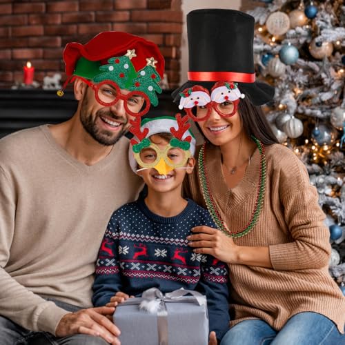 21 Pcs Christmas Photo Booth Props Kit S3812