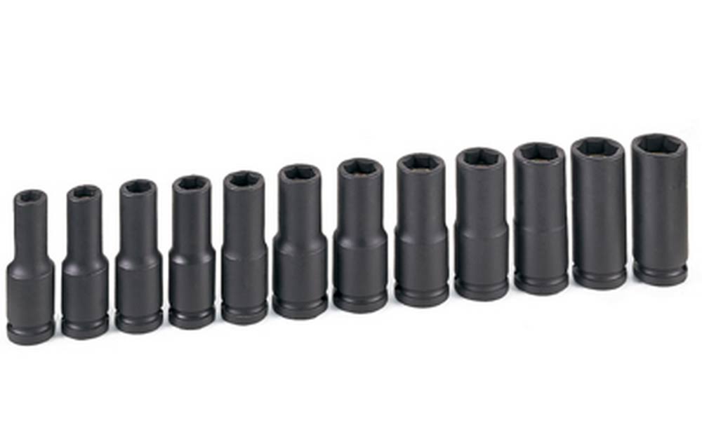 1/2" Drive 12-Piece Magnetic Metric Deep Impact Socket Set X635229
