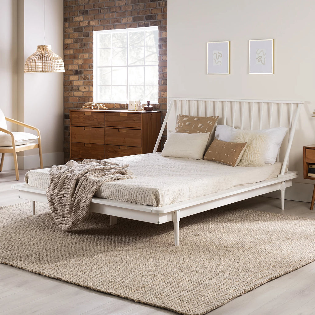 Queen Size Solid Wood Platform Bed X243