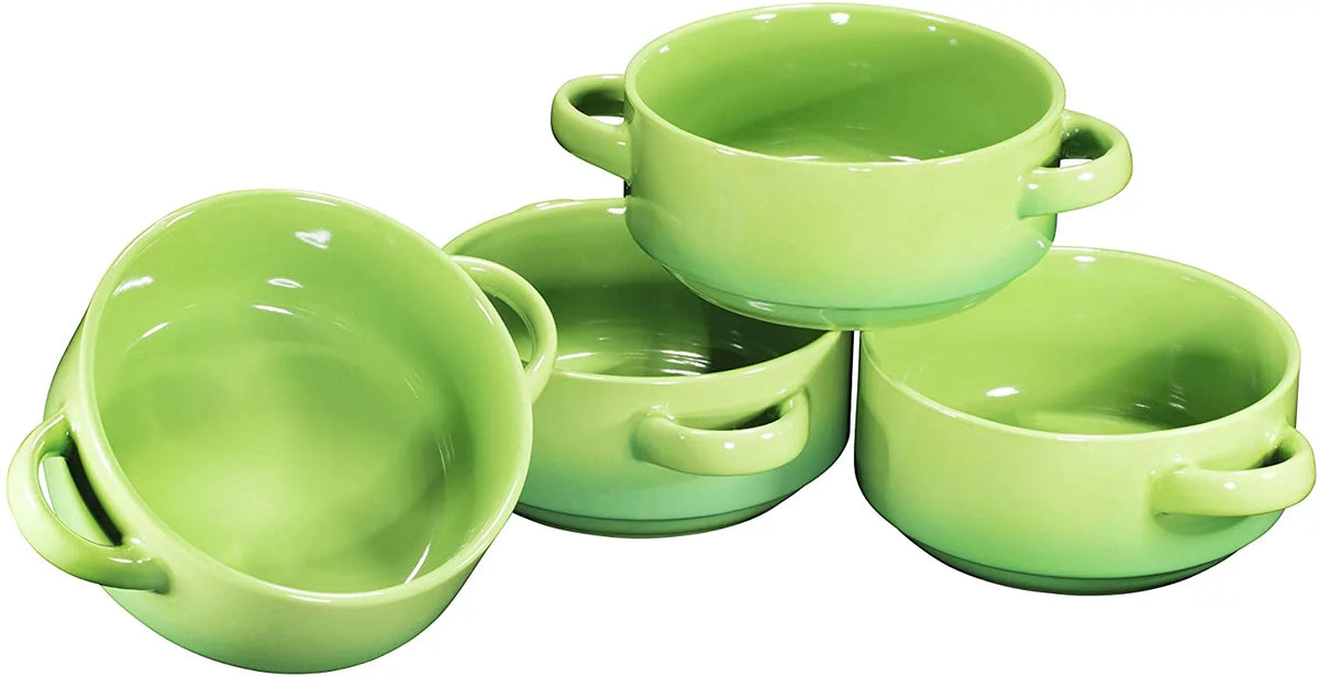 19 Oz Ceramic Soup Bowls with Handles Oven Safe T80292