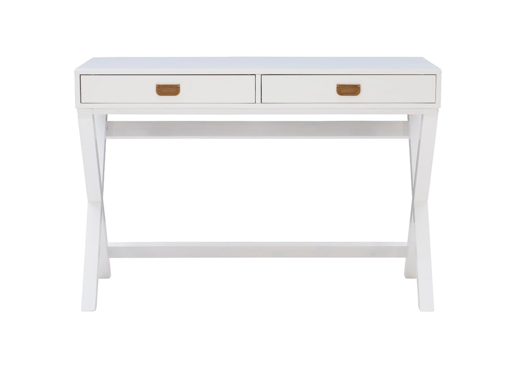 2-Drawer White Writing Desk P784210