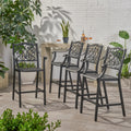 Set of 4 Aluminum Barstools N965