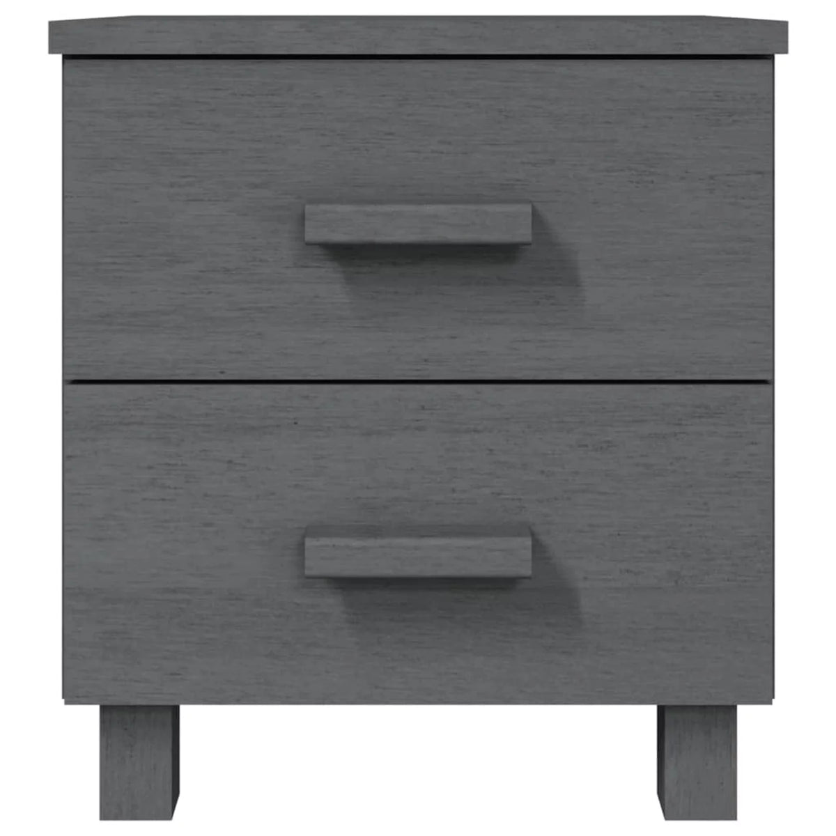 2 Piece Pine Wood Bedside Cabinets with Storage Drawers E236508
