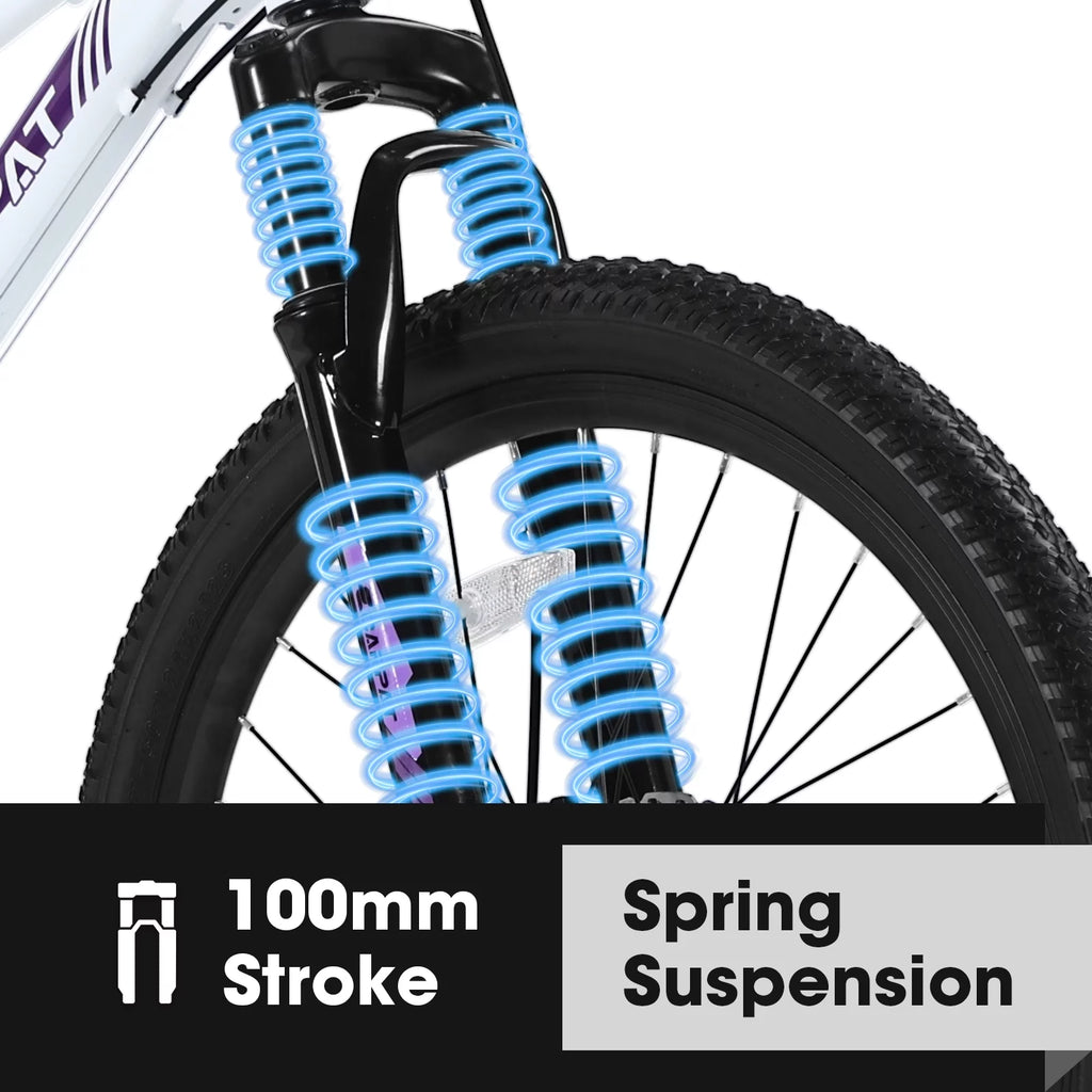 26 inch White Disc Brakes Mountain Bike J3102