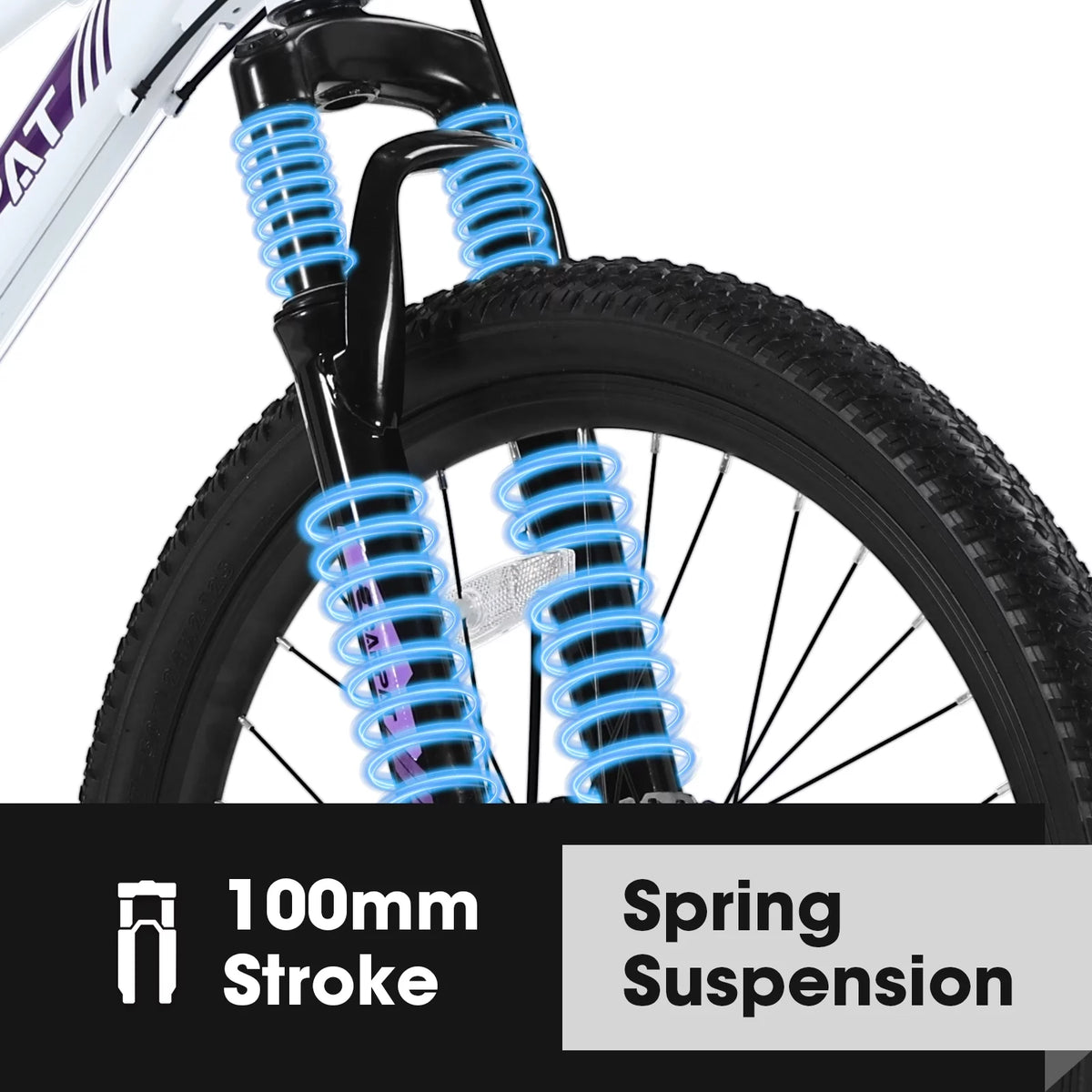 26 inch White Disc Brakes Mountain Bike J3102