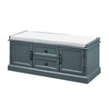 Dark Blue Storage Bench X1665