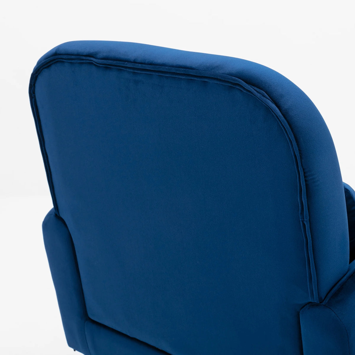 Navy Fabric Accent Armchair with Waist Cushion F1518