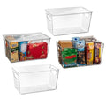 Plastic Storage Bins with Lids, 4 Pack G472365
