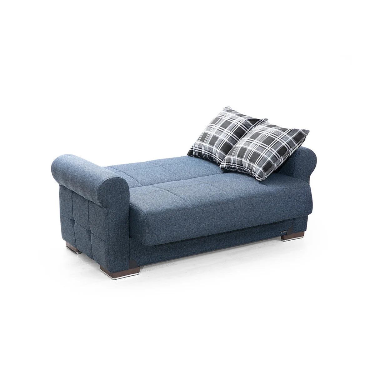 Navy Blue Fabric Loveseat E774759