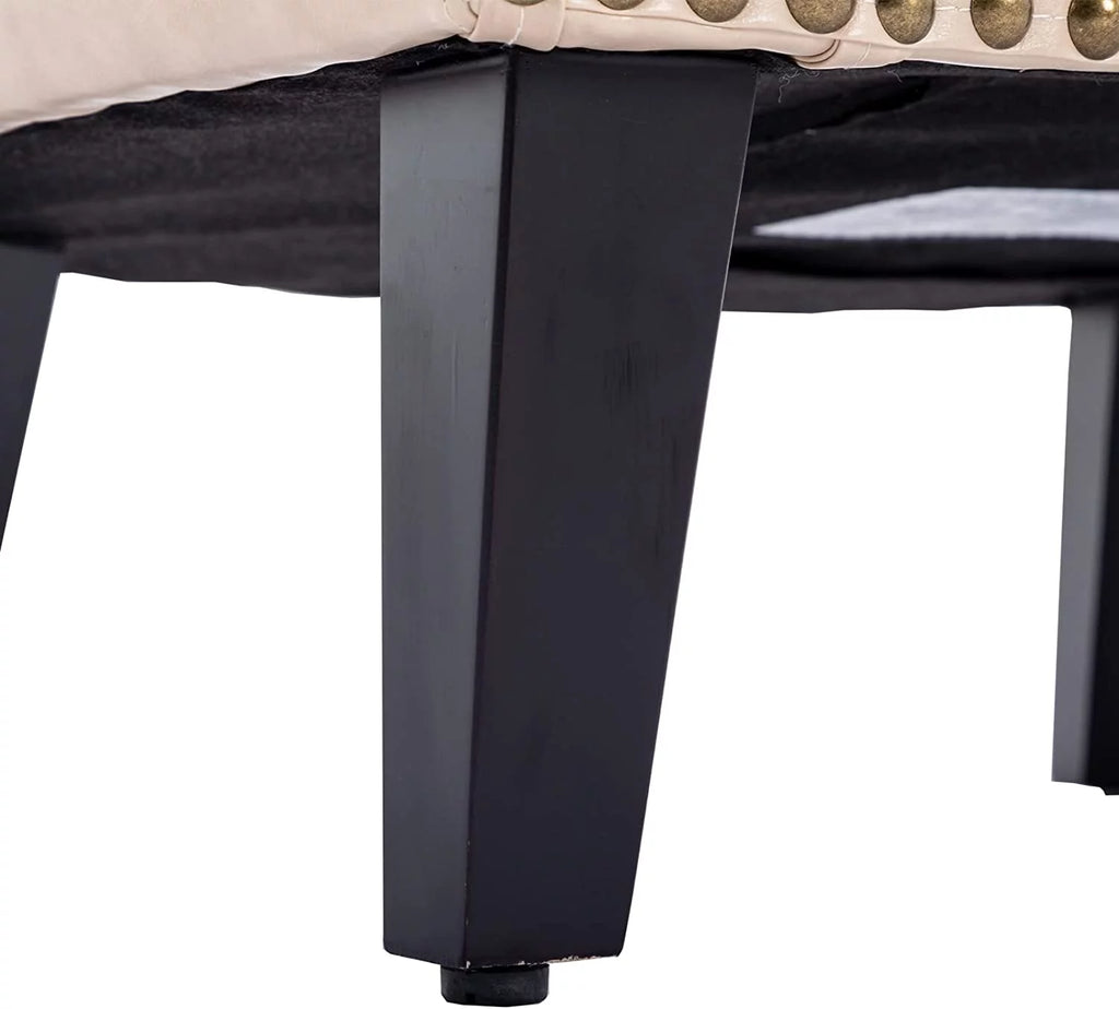 Leather Club Chair with Ottoman G968605