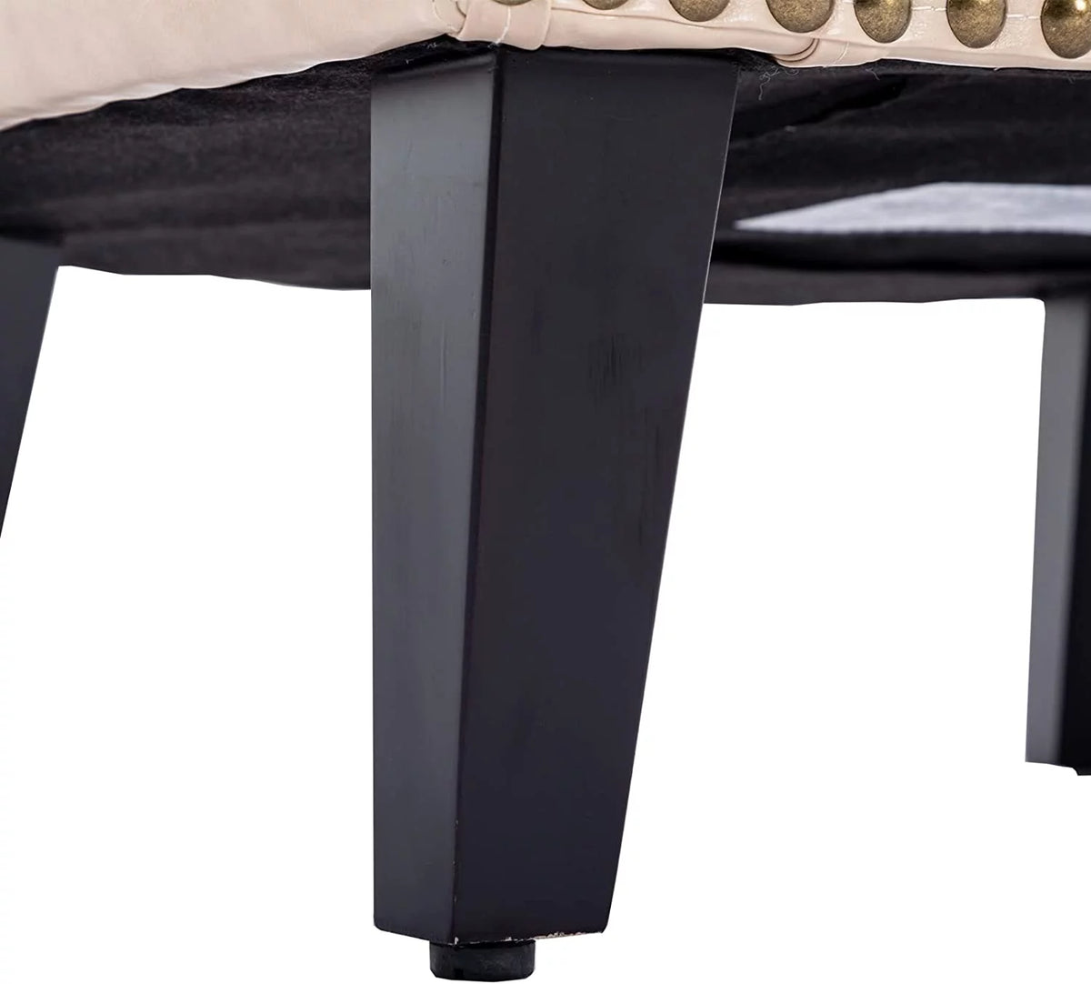 Leather Club Chair with Ottoman G968605