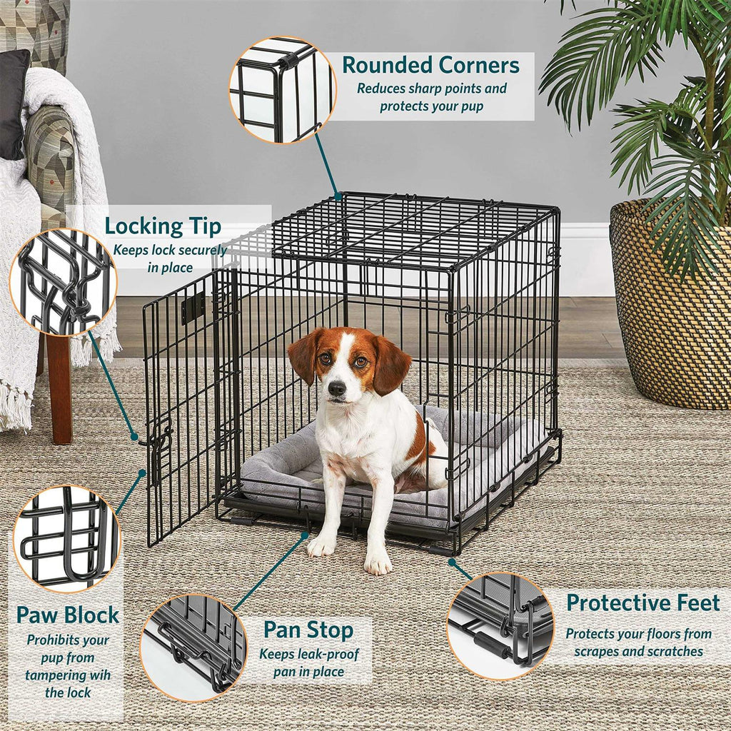 Black Single Door Dog Crate J75276