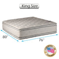 King Eurotop Quilted Mattress with Bed Frame W26427
