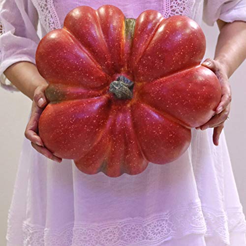 Large Artificial Pumpkin 12.6inch White Speckles L77566