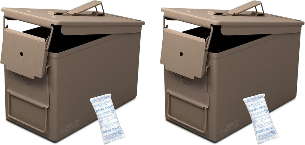Matte Black OD Green FDE Brown Steel Ammo Box Q604