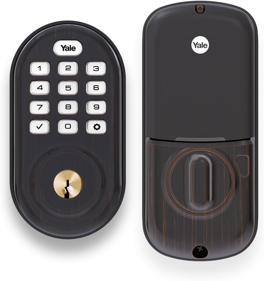 Push Button Deadbolt in Satin Nickel P5490