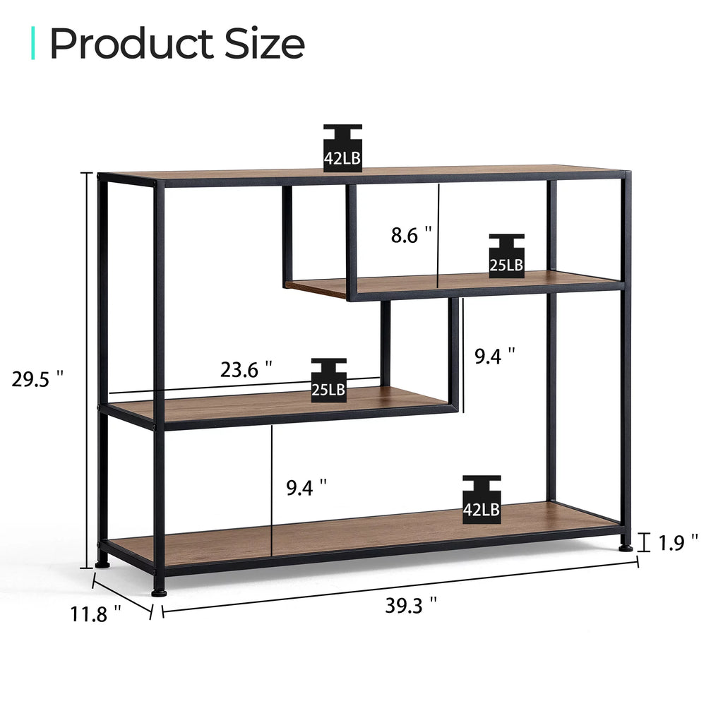 Narrow 4 Tier Wood Console Table J89848