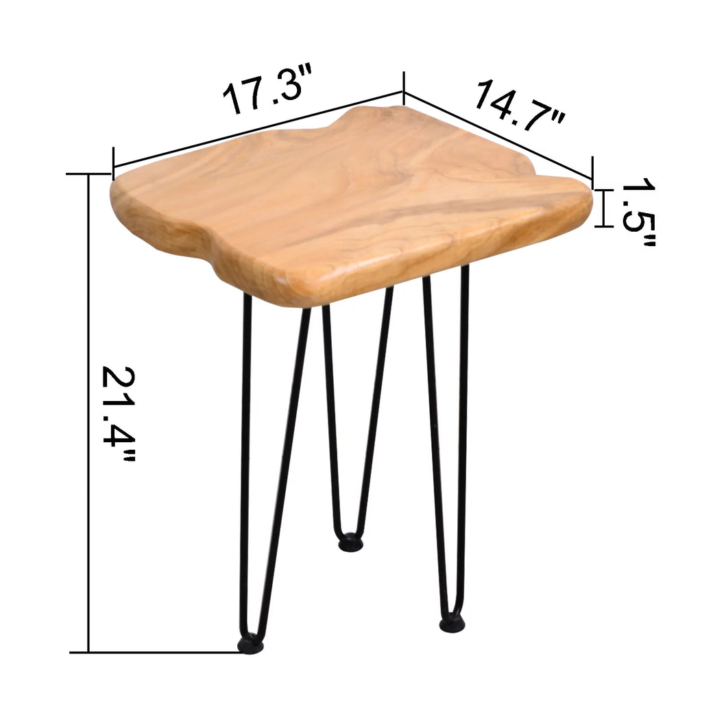 Natural Wood End Table U73299