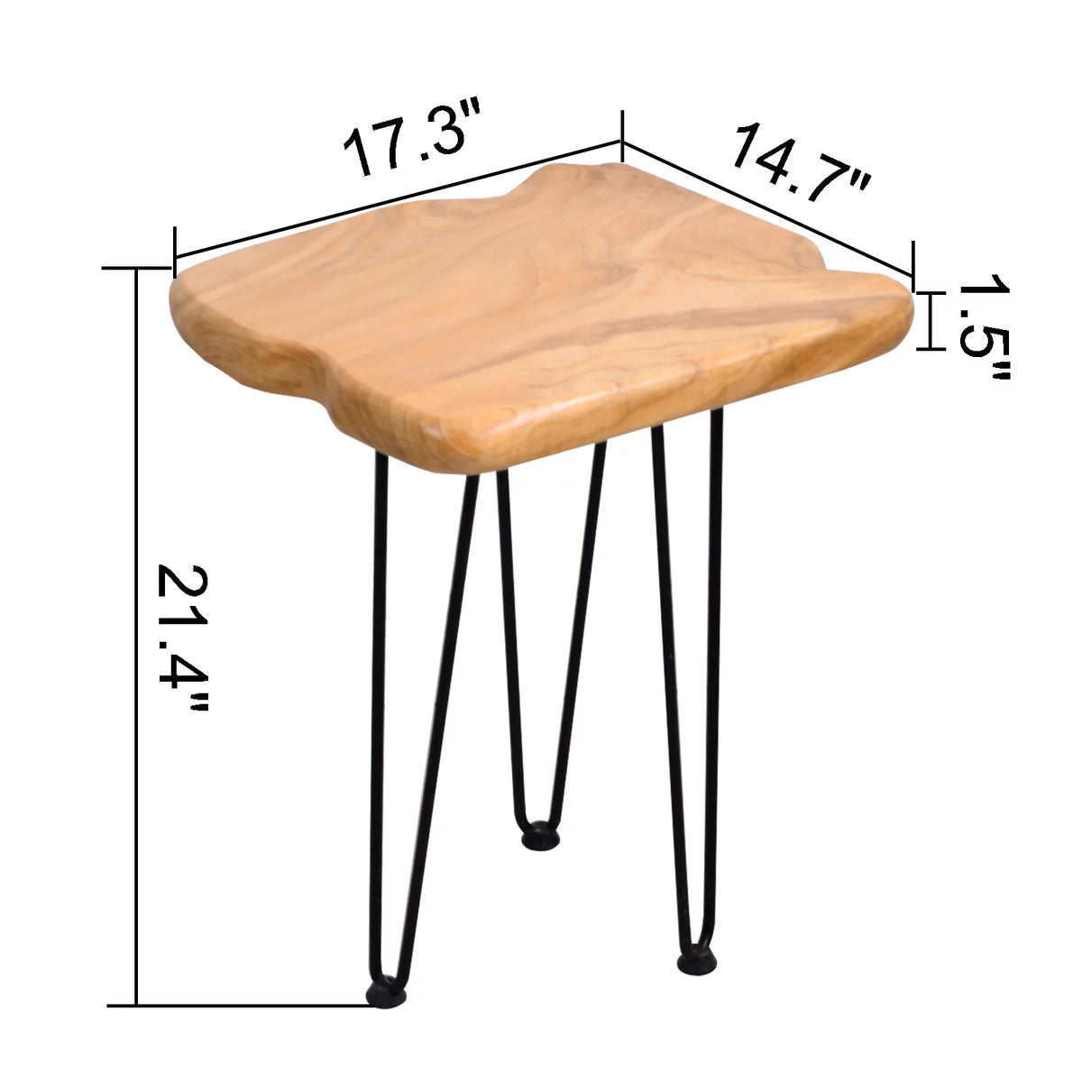 Natural Wood End Table U73299