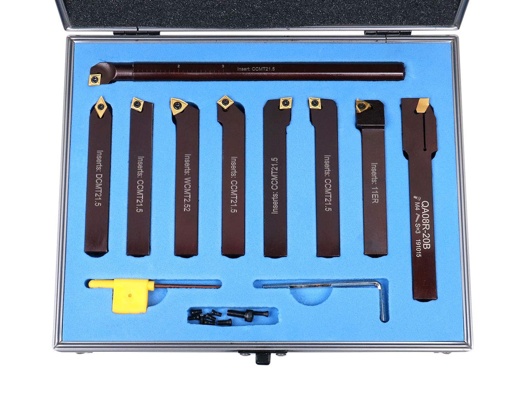 1/2 9 Pieces/Set Indexable Carbide Turning Tools and Boring Bar W327