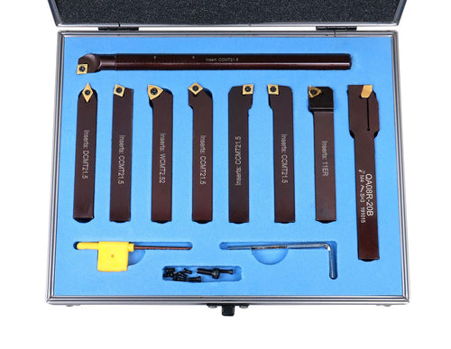 1/2 9 Pieces/Set Indexable Carbide Turning Tools and Boring Bar W327
