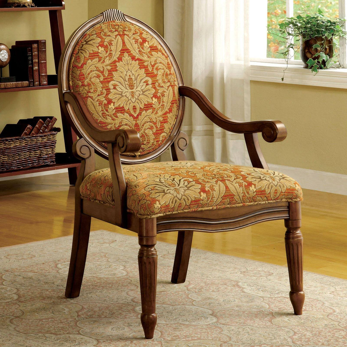 Padded Fabric Arm Chair L2924