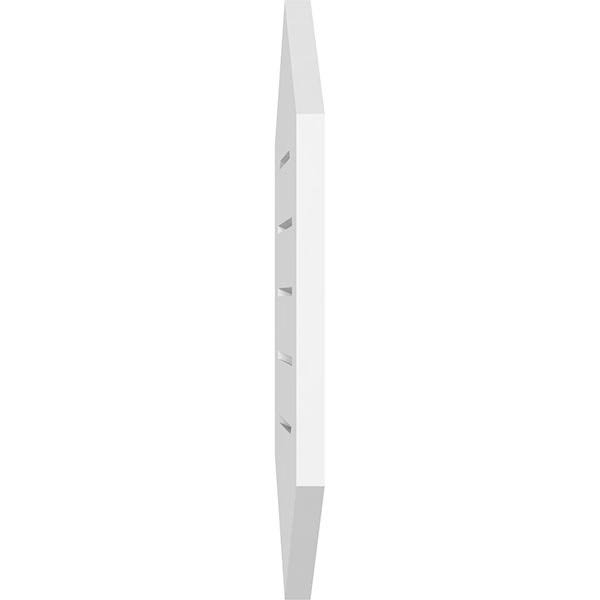 Vertical Peaked Surface Mount PVC Gable Vent I497278