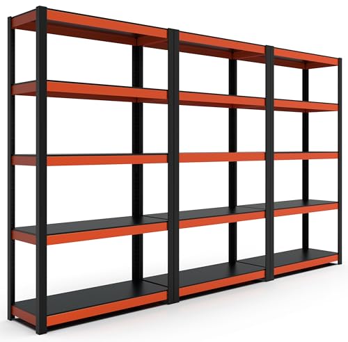 5 Tier White Metal Shelving Unit 28" W x 12.3" D x 59.5" H C24167