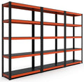 5 Tier White Metal Shelving Unit 28" W x 12.3" D x 59.5" H C24167