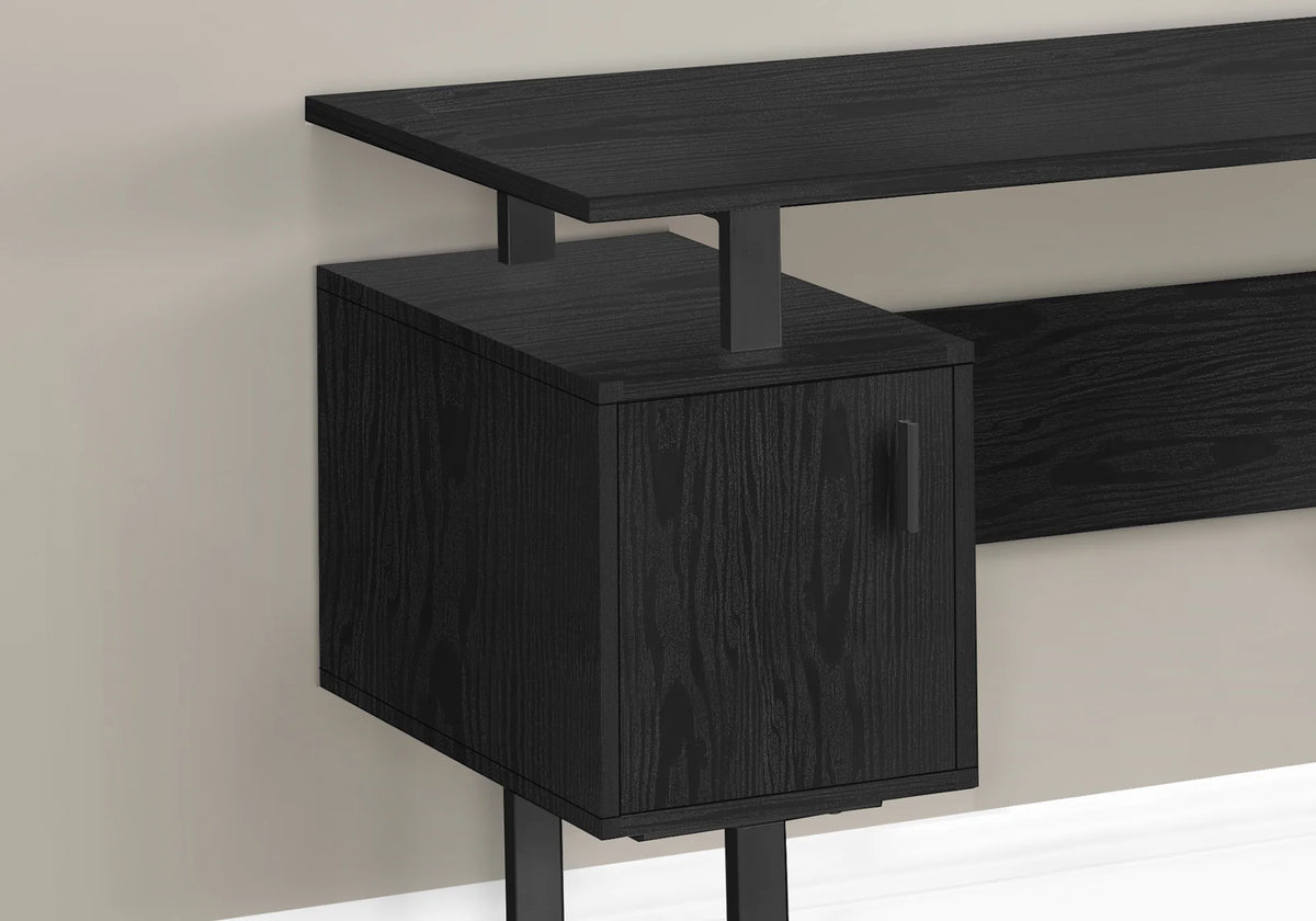 Black 48"L Computer Desk with Storage G679