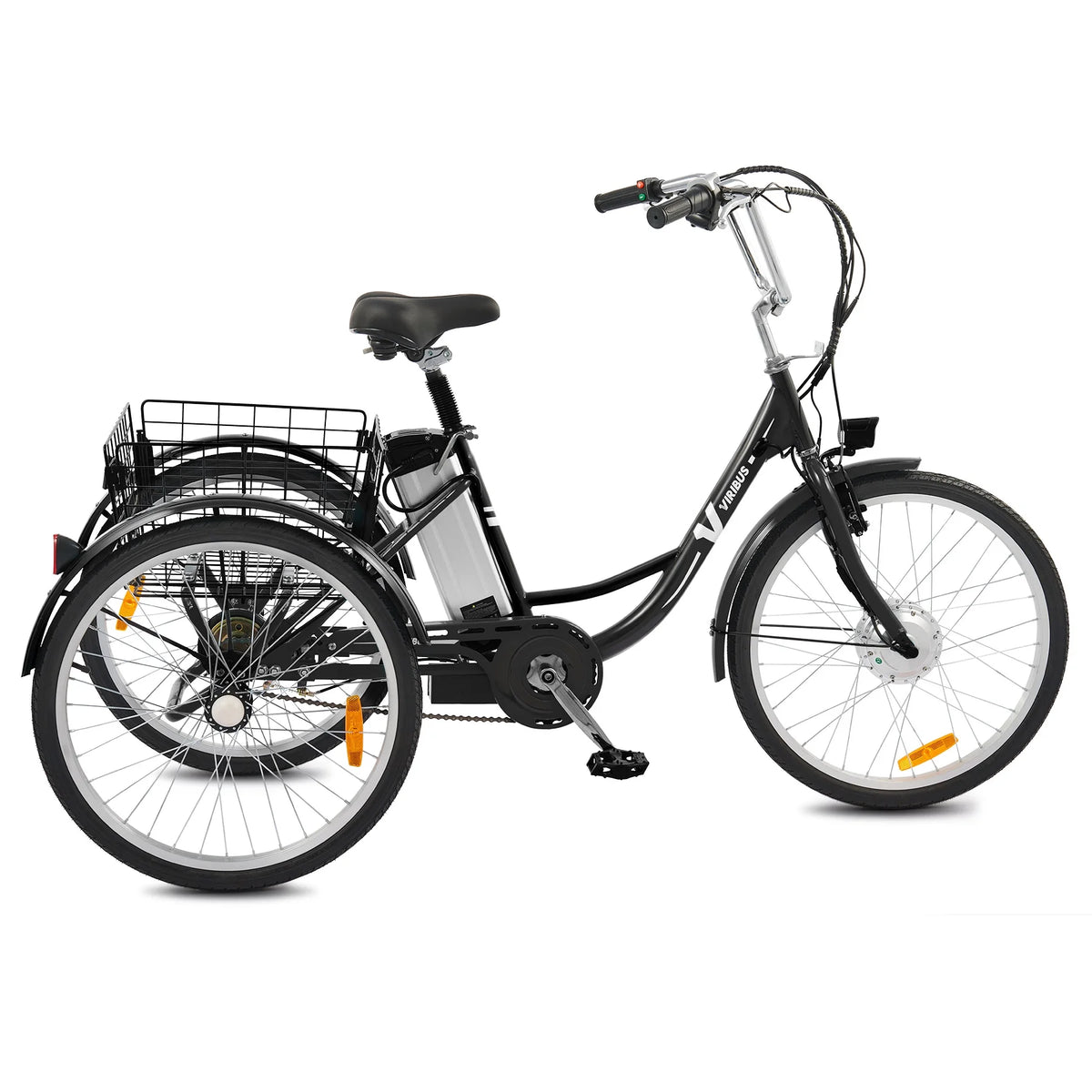 Electric Tricycle for Adults 3 Wheel Electric Bike 250W White X15343