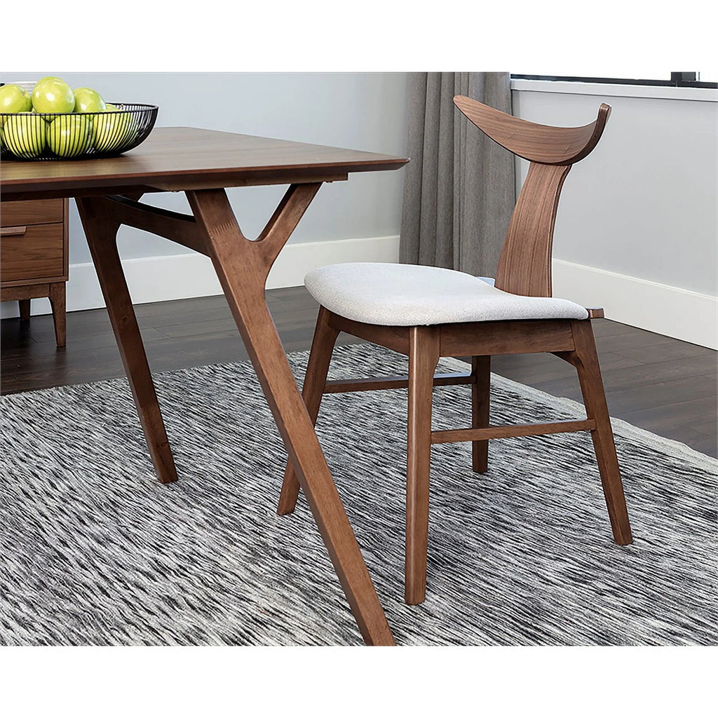 Light Gray Wood Dining Table Set with 4 Dining Chairs A9648