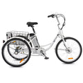 Electric Tricycle for Adults 3 Wheel Electric Bike 250W White X15343
