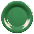 Green 10 1/2x22 Wide Rim Plate Melamine Pack of 6 E742746