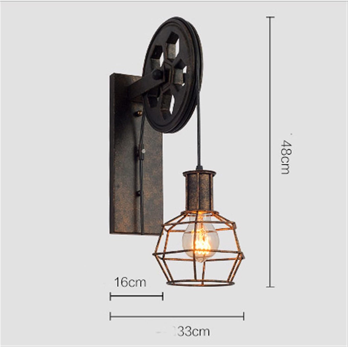 E27 Metal Wall Light E44497