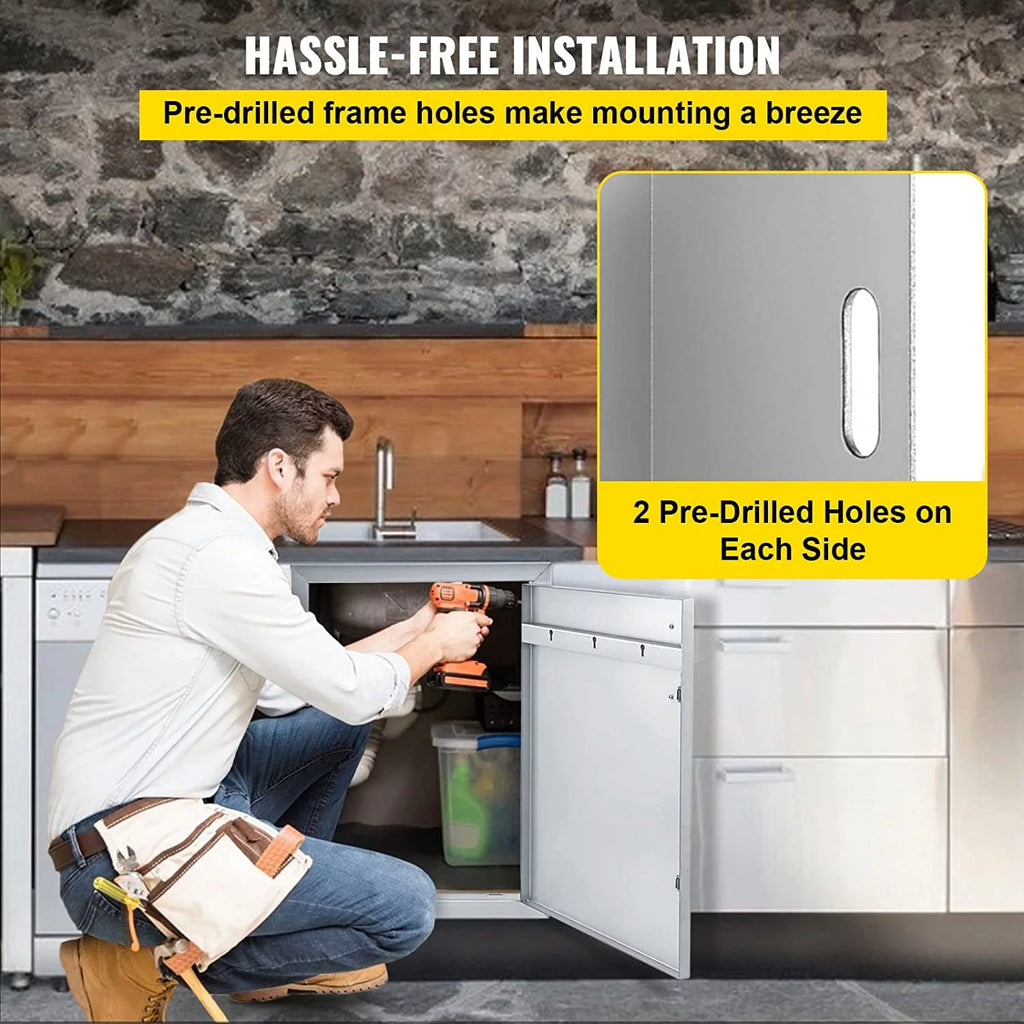Stainless Steel Double Door L80209